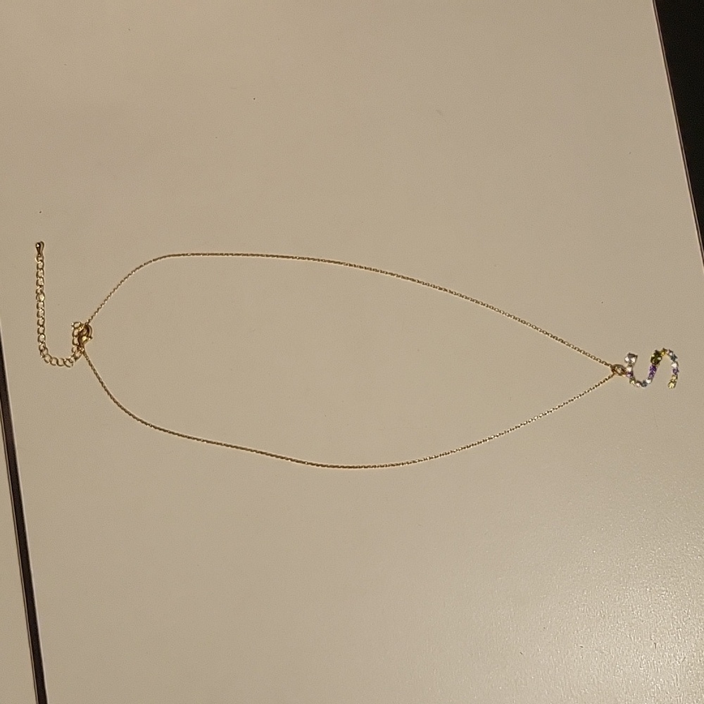 Gold 'S' Necklace